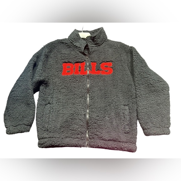 NFL BUFFALO BILLS unisex Sherpa warm zip up team apparel logo jacket NWT - Picture 3 of 7